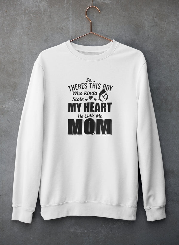 So There's This Girl Who Kinda Stole My Heart She Calls Me Mom Sweat Shirt shopmerchmallow Virgin Teez - Black Hoodie