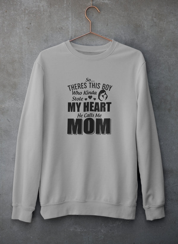 So There's This Girl Who Kinda Stole My Heart She Calls Me Mom Sweat Shirt shopmerchmallow Virgin Teez - Black Hoodie