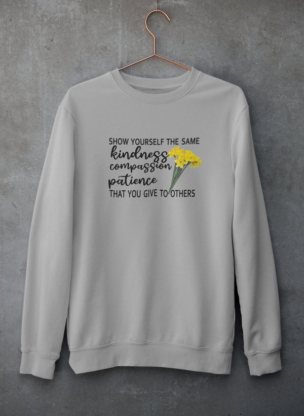 Show Yourself The Same Kindness That You Give To Others Sweat Shirt shopmerchmallow Virgin Teez - Black Hoodie