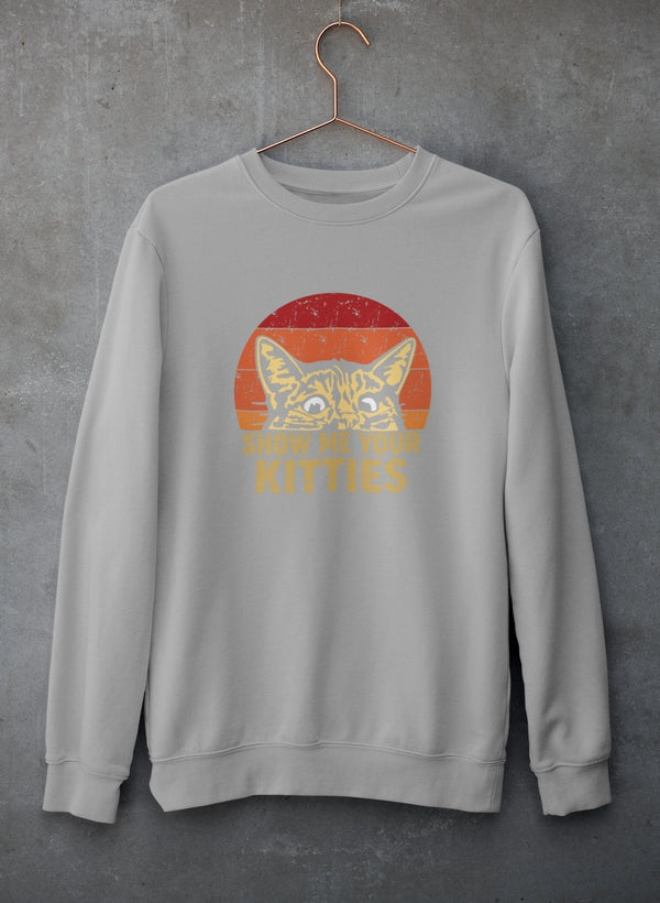 Show Me Your Kitties Sweat Shirt shopmerchmallow Virgin Teez - Black Hoodie
