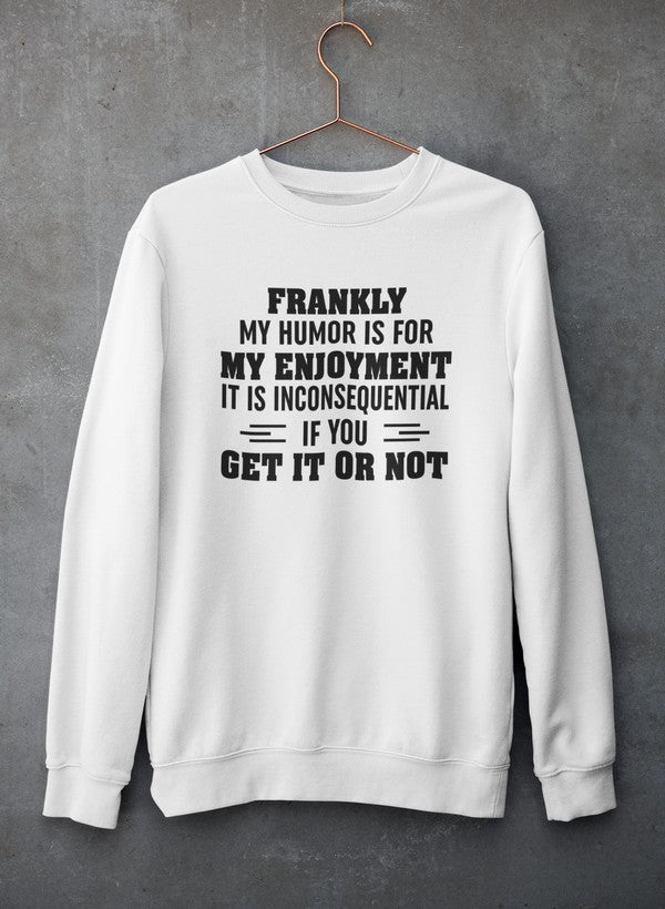 My Humor Is For My Enjoyment Sweat Shirt shopmerchmallow Virgin Teez - Black Hoodie