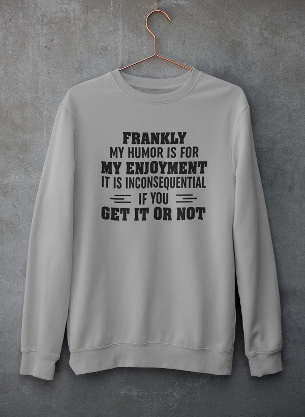 My Humor Is For My Enjoyment Sweat Shirt shopmerchmallow Virgin Teez - Black Hoodie