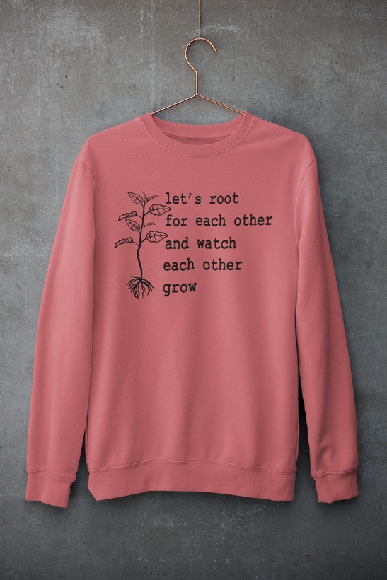 Let's Root For Each Other Sweat Shirt shopmerchmallow Virgin Teez - Black Hoodie