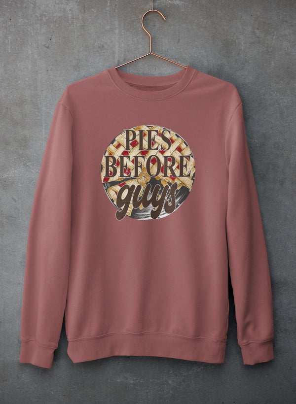 Pies Before Guys Sweat Shirt shopmerchmallow Virgin Teez - Black Hoodie