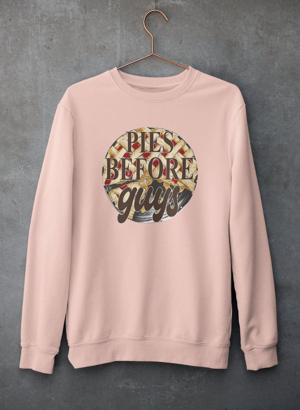 Pies Before Guys Sweat Shirt shopmerchmallow Virgin Teez - Black Hoodie