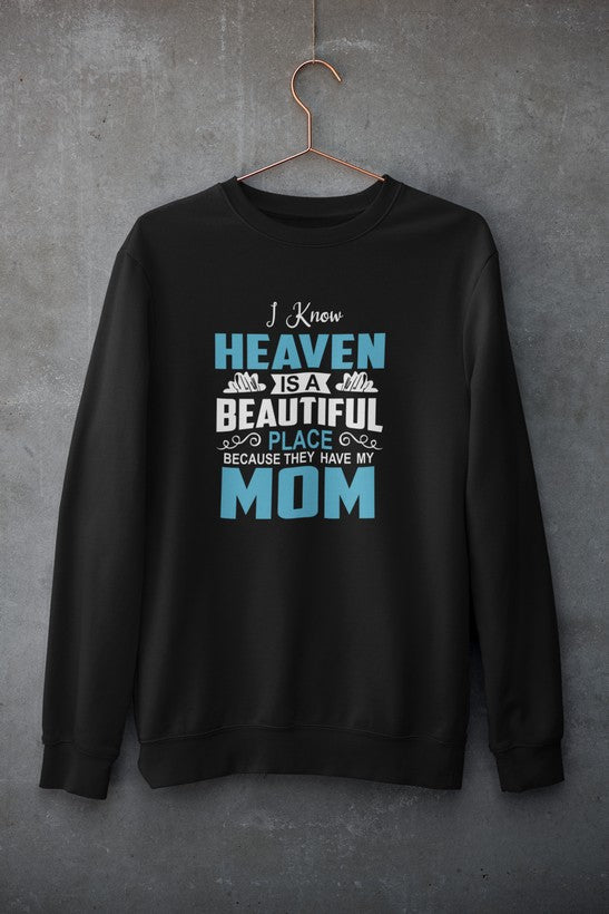 I Know Heaven Is A Beautiful Place Sweat Shirt shopmerchmallow Virgin Teez - Black Hoodie