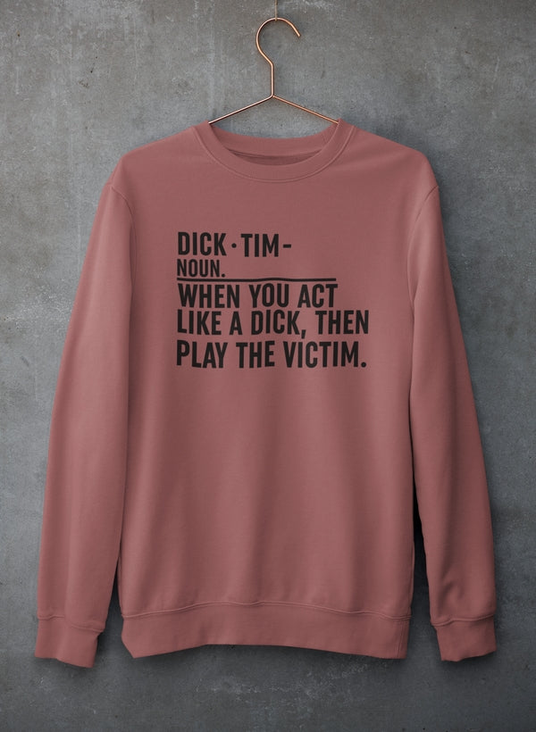 Play The Victim Sweat Shirt shopmerchmallow Virgin Teez - Black Hoodie