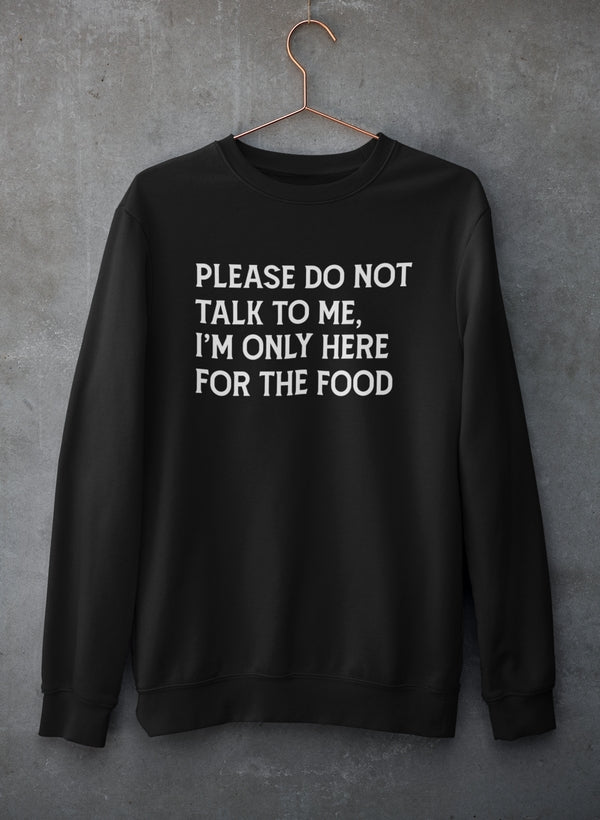 Please Do Not Talk To Me Sweat Shirt shopmerchmallow Virgin Teez - Black Hoodie