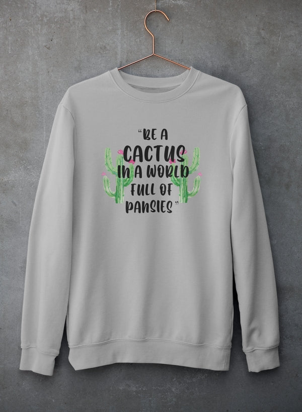Be A Cactus Sweat Shirt shopmerchmallow Virgin Teez - Black Hoodie