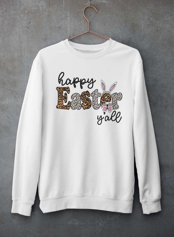 HAPPY EASTER Sweat Shirt shopmerchmallow Virgin Teez - Black Hoodie