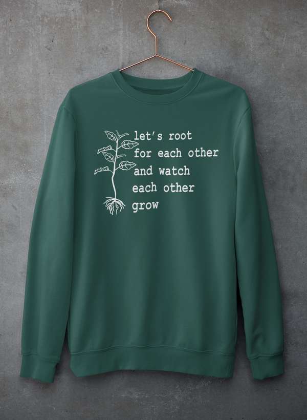 Let's Root For Each Other Sweat Shirt shopmerchmallow Virgin Teez - Black Hoodie