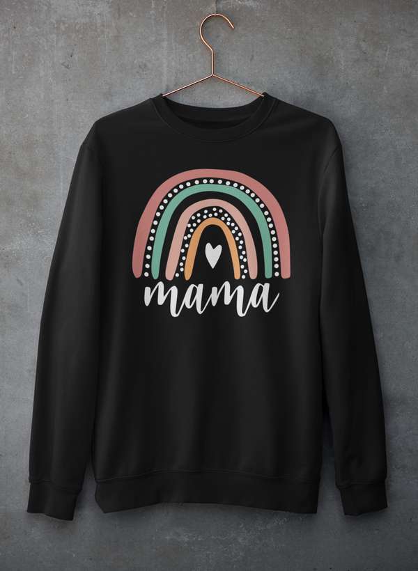 MAMA Sweat Shirt shopmerchmallow Virgin Teez - Black Hoodie