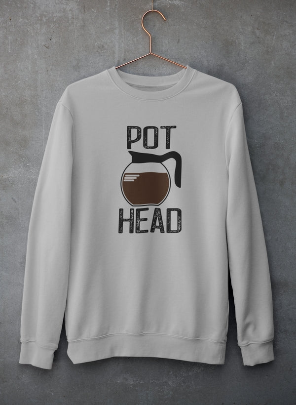 Pot Head Coffee Sweat Shirt shopmerchmallow Virgin Teez - Black Hoodie