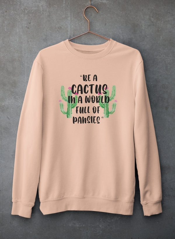 Be A Cactus Sweat Shirt shopmerchmallow Virgin Teez - Black Hoodie