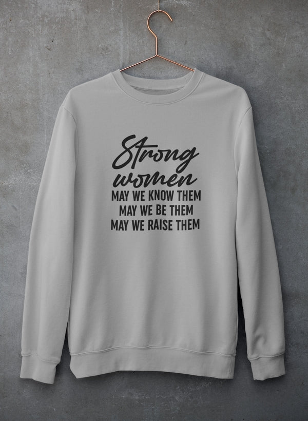 Strong Women Sweat Shirt shopmerchmallow Virgin Teez - Black Hoodie