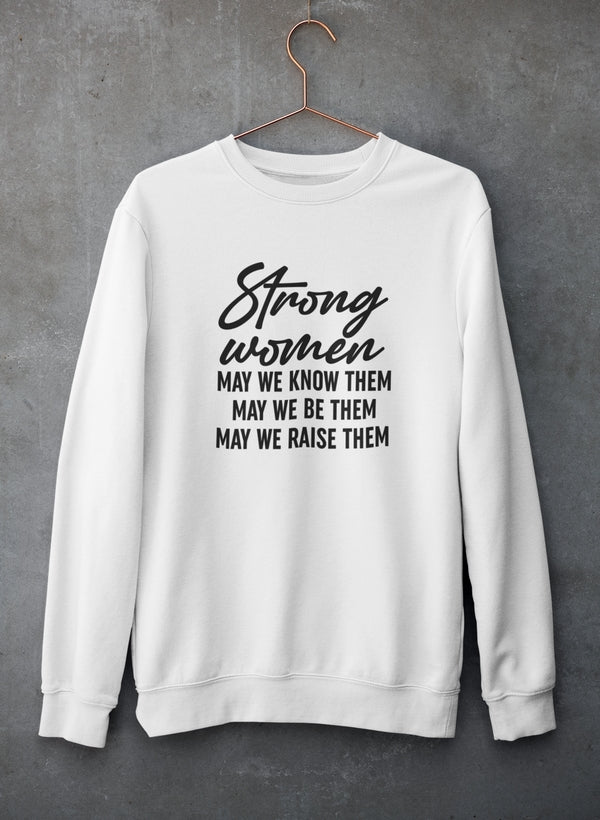 Strong Women Sweat Shirt shopmerchmallow Virgin Teez - Black Hoodie