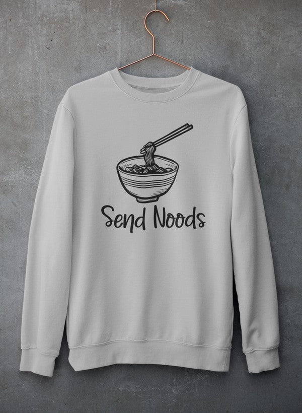 Send Noods Sweat Shirt shopmerchmallow Virgin Teez - Black Hoodie
