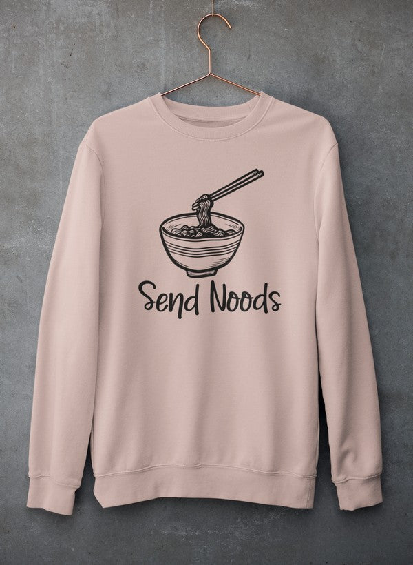 Send Noods Sweat Shirt shopmerchmallow Virgin Teez - Black Hoodie