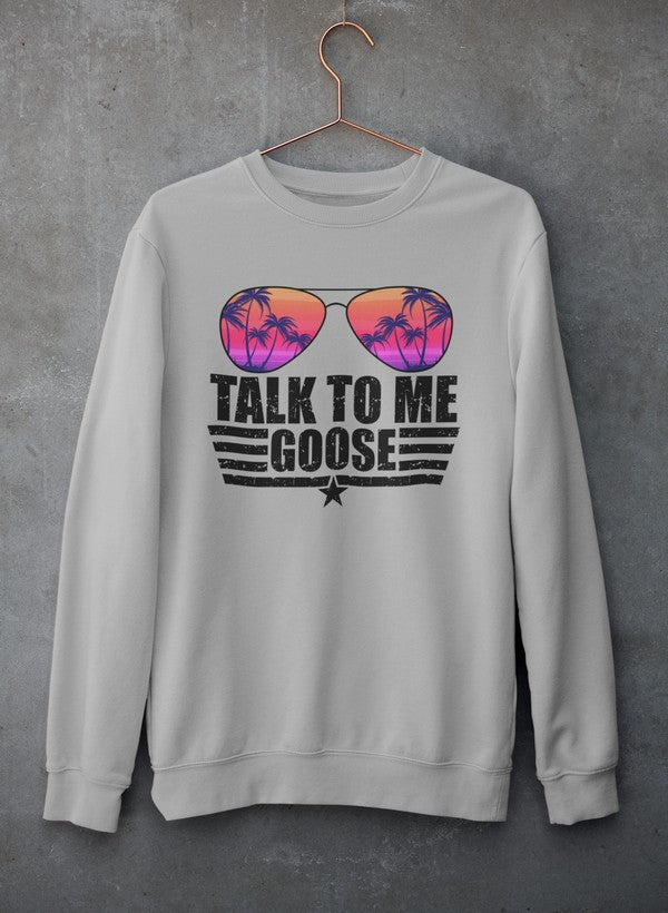 Talk to Me Goose Sweat Shirt shopmerchmallow Virgin Teez - Black Hoodie
