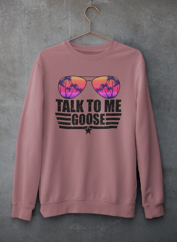 Talk to Me Goose Sweat Shirt shopmerchmallow Virgin Teez - Black Hoodie