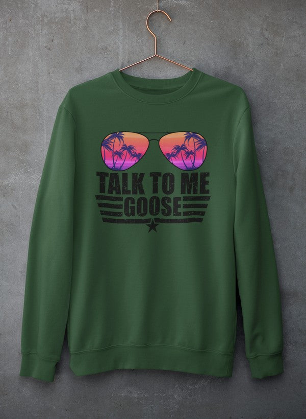 Talk to Me Goose Sweat Shirt shopmerchmallow Virgin Teez - Black Hoodie