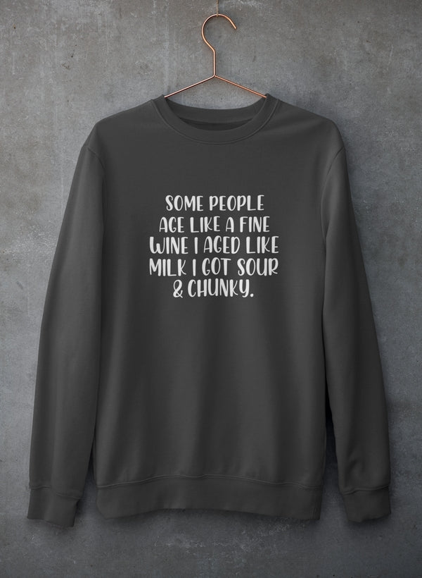 Sour & Chunky Sweat Shirt shopmerchmallow Virgin Teez - Black Hoodie