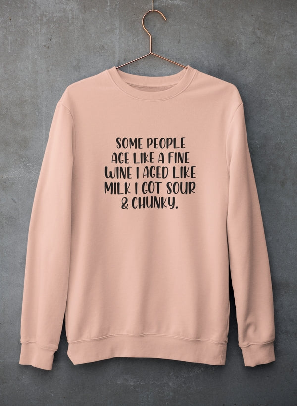 Sour & Chunky Sweat Shirt shopmerchmallow Virgin Teez - Black Hoodie