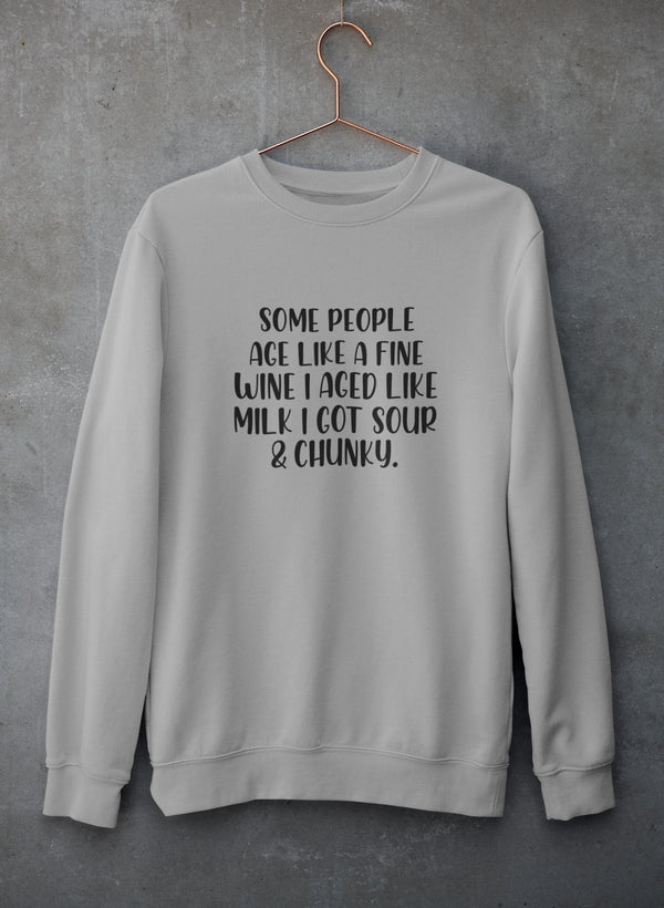 Sour & Chunky Sweat Shirt shopmerchmallow Virgin Teez - Black Hoodie