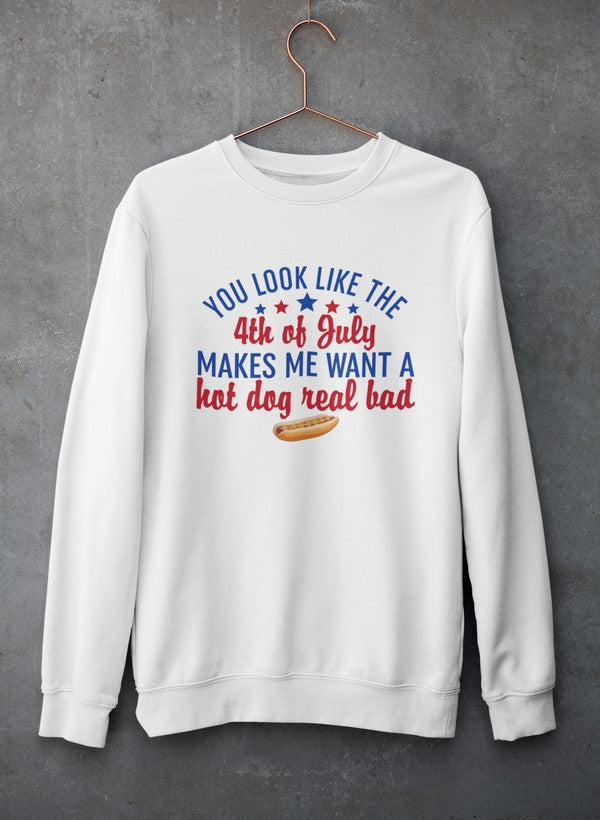 You Look Like The 4th Of July Sweat Shirt shopmerchmallow Virgin Teez - Black Hoodie
