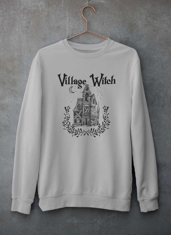 Village Witch Sweat Shirt shopmerchmallow Virgin Teez - Black Hoodie