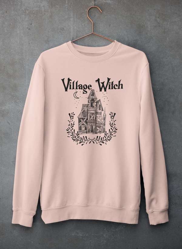 Village Witch Sweat Shirt shopmerchmallow Virgin Teez - Black Hoodie