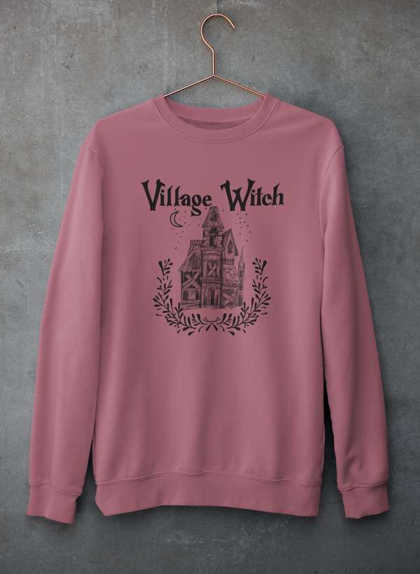Village Witch Sweat Shirt shopmerchmallow Virgin Teez - Black Hoodie
