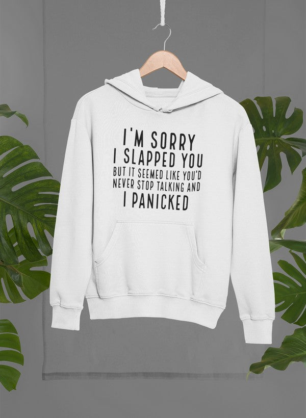 I'm Sorry I Hoodie shopmerchmallow Virgin Teez - Black Hoodie