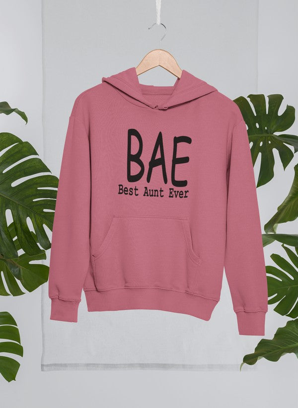 BAE Best Aunt Ever Hoodie shopmerchmallow Virgin Teez - Black Hoodie