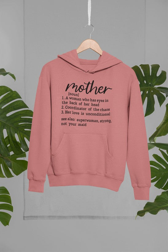 Mom Noun Mom Hoodie shopmerchmallow Virgin Teez - Black Hoodie