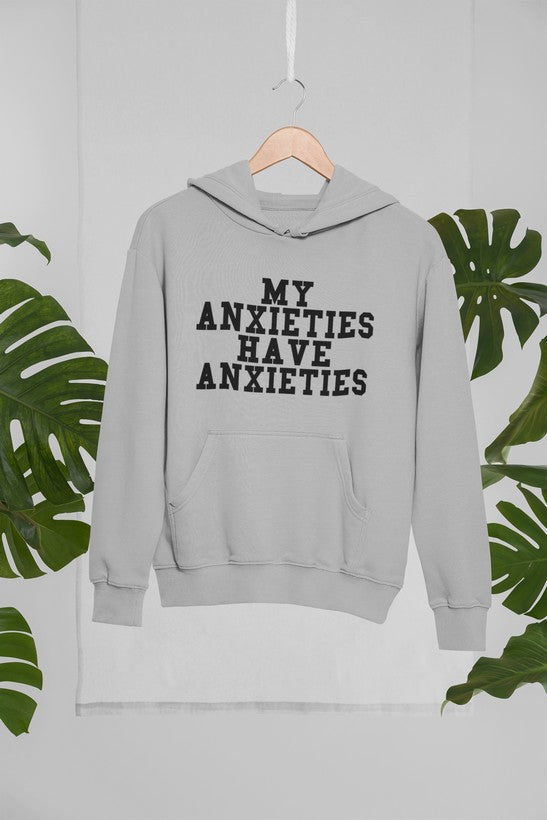My Anxieties Have Anxieties Hoodie shopmerchmallow Virgin Teez - Black Hoodie