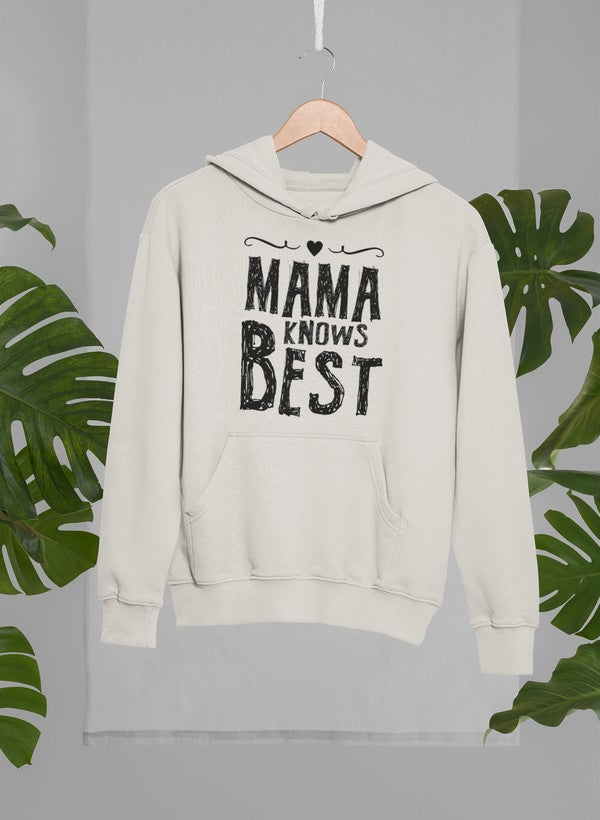 Mama Knows Best Hoodie shopmerchmallow Virgin Teez - Black Hoodie