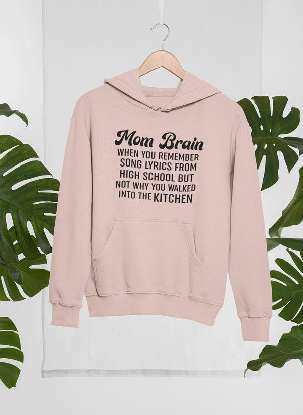 Mom Brain Hoodie shopmerchmallow Virgin Teez - Black Hoodie