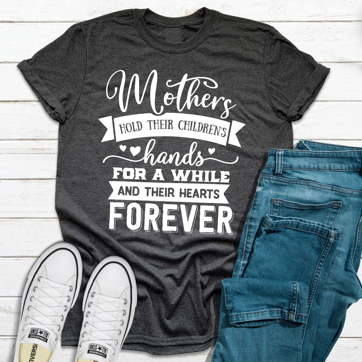 Mothers Hold Their Children's Hands For A While T-Shirt shopmerchmallow Mothers Hold Their Children's Hands For A While T-Shirt