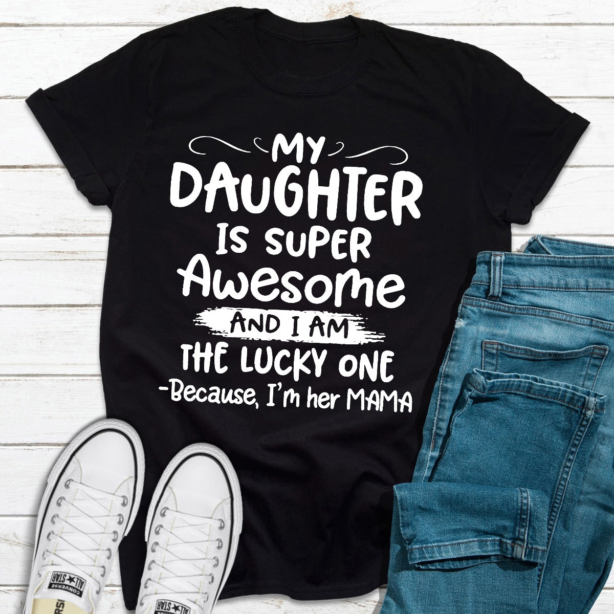 My Daughter Is Super Awesome T-Shirt shopmerchmallow My Daughter Is Super Awesome T-Shirt