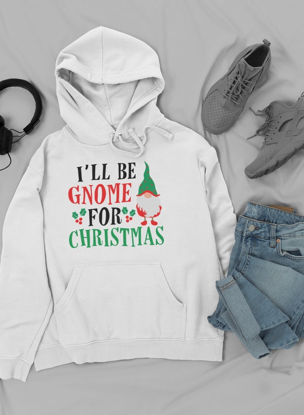 I'll Be Gnome For Christmas Hoodie shopmerchmallow Virgin Teez - Black Hoodie