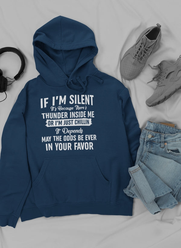If I Am Silent Hoodie shopmerchmallow Virgin Teez - Black Hoodie