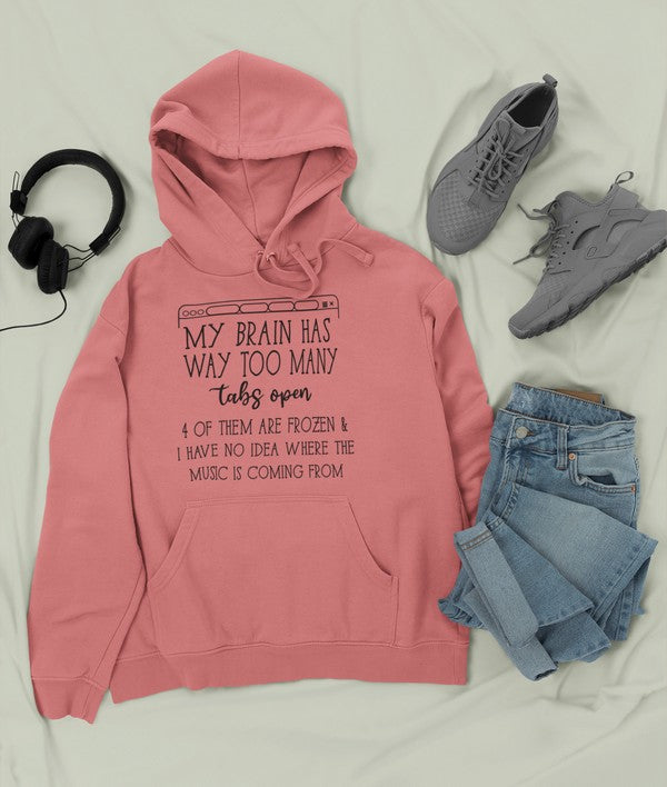 My Brain Has Way Too Many Tabs Open Hoodie shopmerchmallow Virgin Teez - Black Hoodie