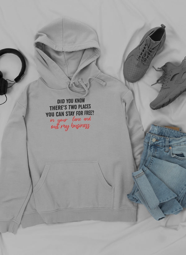 Places You Can Stay For Free Hoodie shopmerchmallow Virgin Teez - Black Hoodie