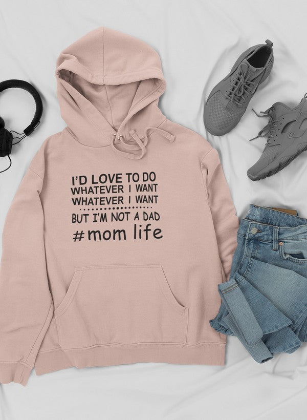 I'd Love To Do Whatever I Hoodie shopmerchmallow Virgin Teez - Black Hoodie