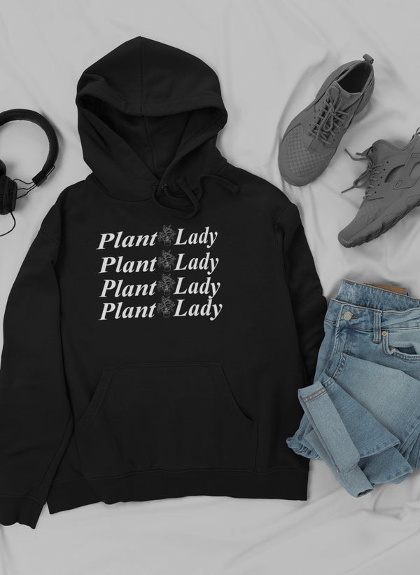 Plant Lady Hoodie shopmerchmallow Virgin Teez - Black Hoodie