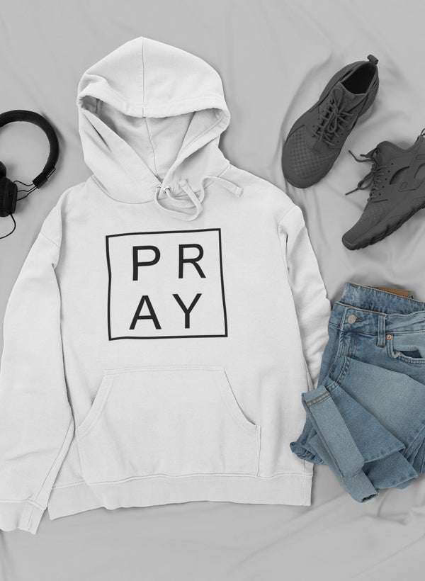 Pray Hoodie shopmerchmallow Virgin Teez - Black Hoodie
