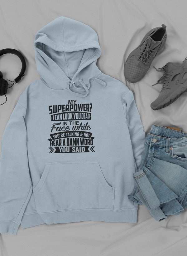 My Superpower Hoodie shopmerchmallow Virgin Teez - Black Hoodie