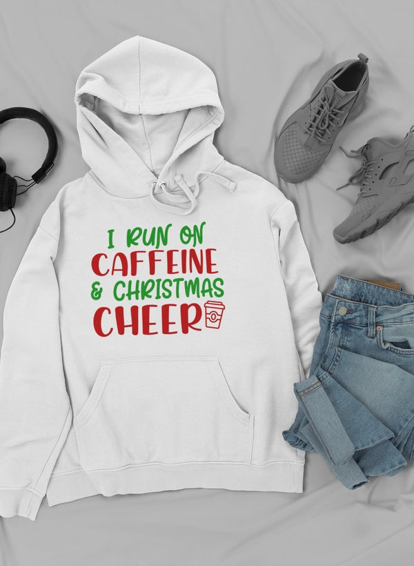I Run On Caffeine & Hoodie shopmerchmallow Virgin Teez - Black Hoodie