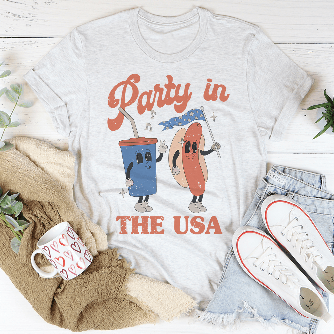 Party In The USA T-Shirt shopmerchmallow Party In The USA T-Shirt